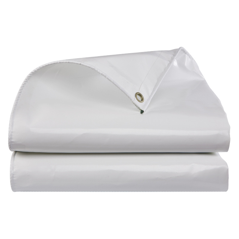 Biała plandeka z plandeki PCV